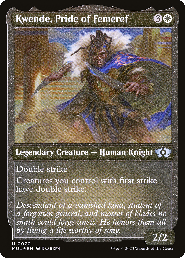 Image of Kwende, Pride of Femeref (Foil Etched) [Multiverse Legends]