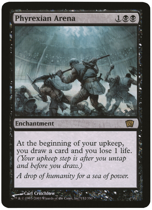 Image of Phyrexian Arena (Oversized) [Eighth Edition Box Topper]