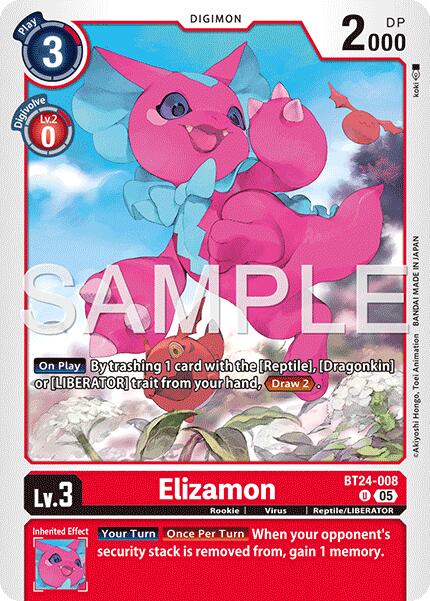 Image of Elizamon [BT24-008] [Time Stranger]