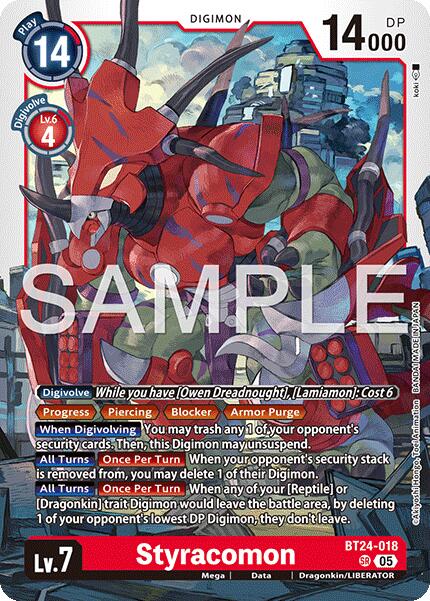 Image of Styracomon [BT24-018] [Time Stranger]
