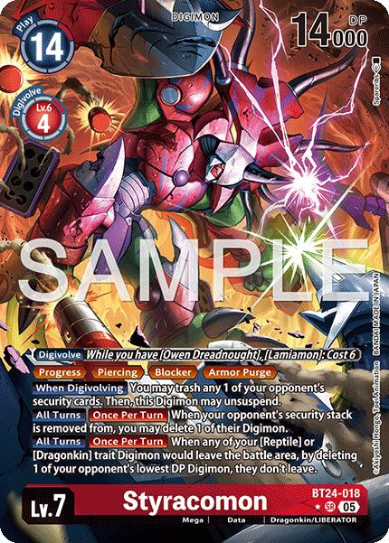 Image of Styracomon [BT24-018] (Alternate Art) [Time Stranger]