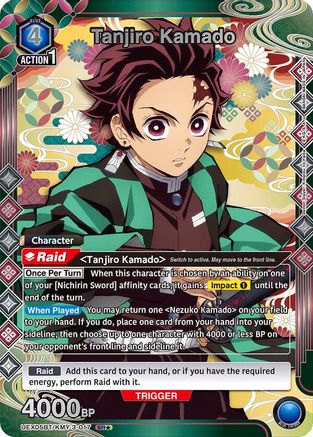 Image of Tanjiro Kamado (017) (SR*) (UEX05BT/KMY-3-017) - UEX05BT Demon Slayer Kimetsu no Yaiba Vol2 Foil