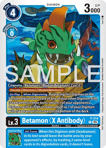 Image of Betamon [P] (X Antibody) (Official Store Tournament 2026 Vol. 1) [Promotional Cards]