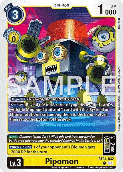 Image of Pipomon [BT24-032] [Time Stranger]