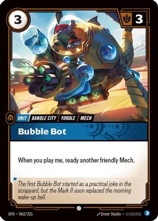 Image of Bubble Bot (062/221) - Spiritforged Foil