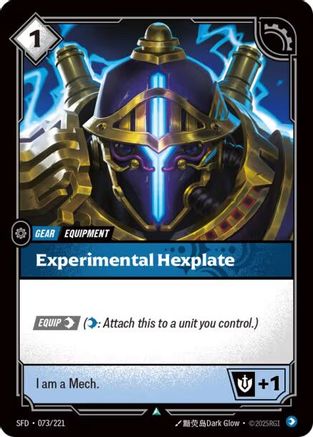 Image of Experimental Hexplate (073/221) - Spiritforged