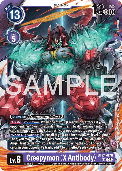 Image of Creepymon [BT24-078] (X Antibody) [Time Stranger]