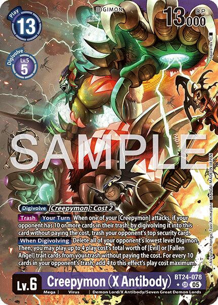 Image of Creepymon [BT24-078] (X Antibody) (Alternate Art) [Time Stranger]
