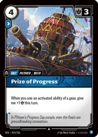 Image of Prize of Progress (075/221) - Spiritforged Foil