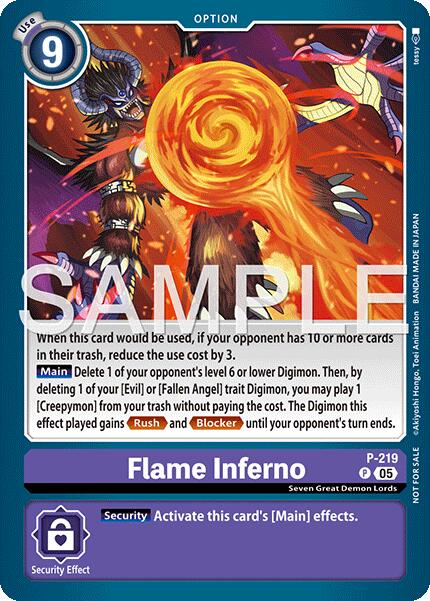 Image of Flame Inferno [P-219] (Official Store Tournament 2026 Vol. 1) [Promotional Cards]