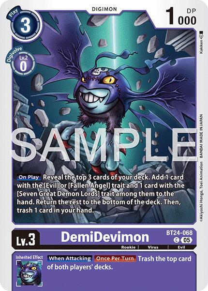 Image of DemiDevimon [BT24-068] [Time Stranger]