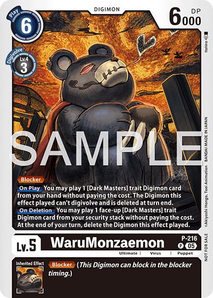 Image of WaruMonzaemon [P-216] (Official Store Tournament 2026 Vol. 1) [Promotional Cards]
