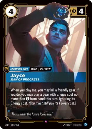 Image of Jayce - Man of Progress (084/221) - Spiritforged Foil