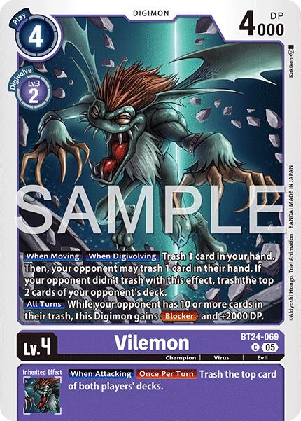 Image of Vilemon [BT24-069] [Time Stranger]