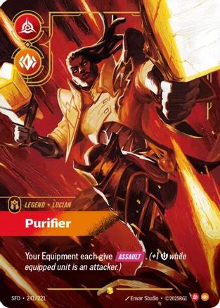 Image of Lucian - Purifier (Overnumbered) (241/221) - Spiritforged Foil