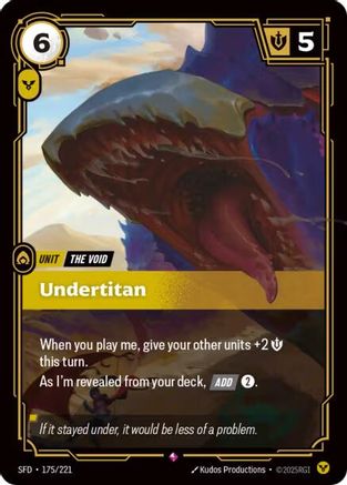 Image of Undertitan (175/221) - Spiritforged Foil