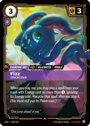 Image of Fizz - Trickster (140/221) - Spiritforged Foil
