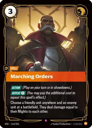 Image of Marching Orders (114/221) - Spiritforged Foil