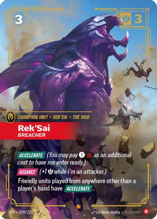 Image of Rek'Sai - Breacher (029/221) - Spiritforged