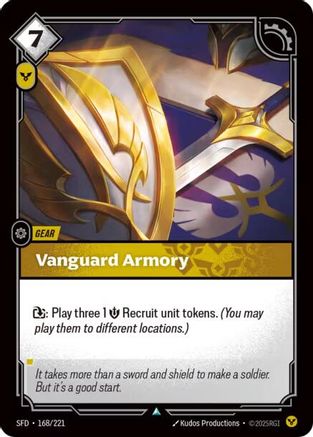 Image of Vanguard Armory (168/221) - Spiritforged Foil