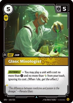 Image of Glasc Mixologist (165/221) - Spiritforged Foil