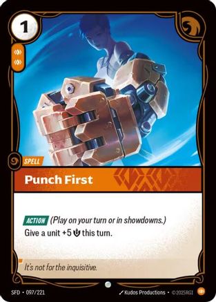 Image of Punch First (097/221) - Spiritforged Foil