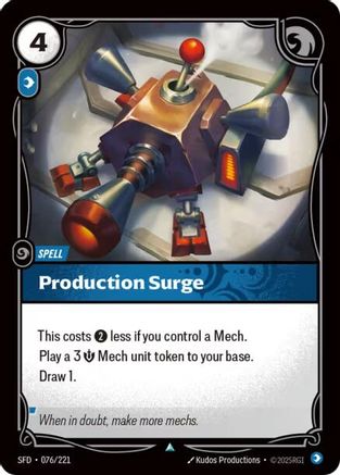 Image of Production Surge (076/221) - Spiritforged
