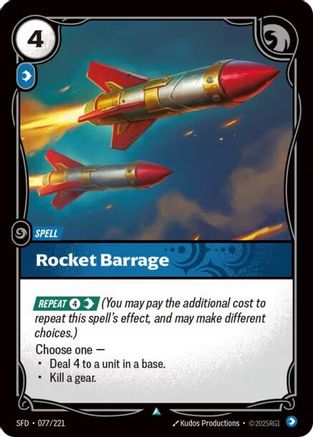 Image of Rocket Barrage (077/221) - Spiritforged