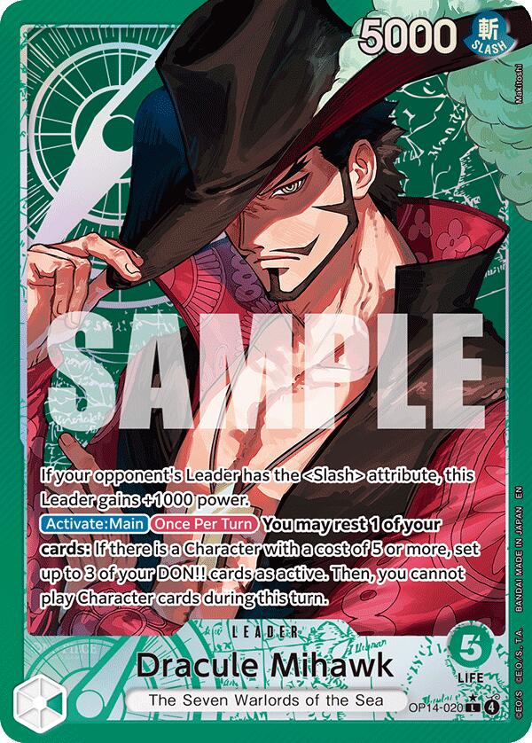 Image of Dracule Mihawk (Alternate Art) [The Azure Sea's Seven]