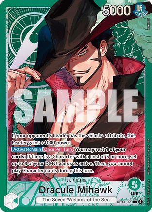 Image of Dracule Mihawk (Alternate Art) [The Azure Sea's Seven]