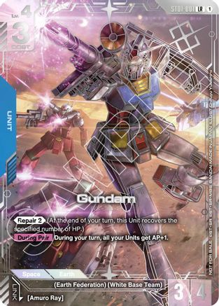 Image of Gundam (Regional Championship 2nd Place) (ST01-001) - Gundam Promotional Cards Holofoil