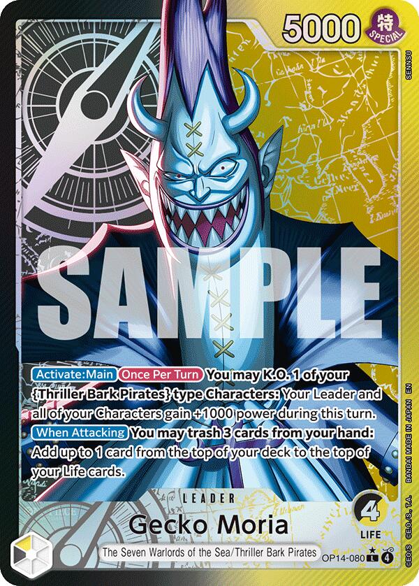 Image of Gecko Moria (OP14-080) (Alternate Art) [The Azure Sea's Seven]