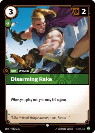 Image of Disarming Strike (032/221) - Spiritforged Foil