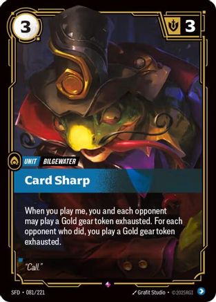 Image of Card Sharp (081/221) - Spiritforged Foil