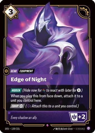 Image of Edge of Night (139/221) - Spiritforged Foil