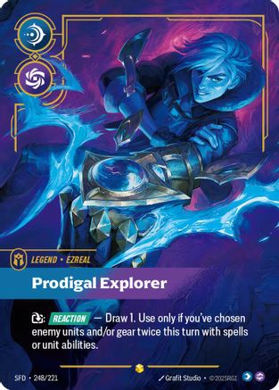 Image of Ezreal - Prodigal Explorer (Overnumbered) (248/221) - Spiritforged Foil