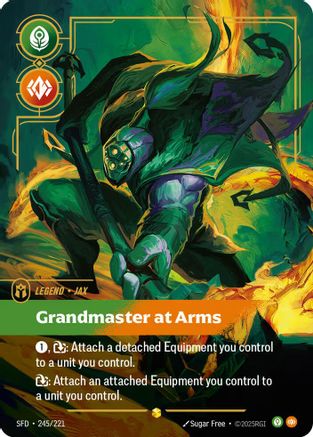 Image of Jax - Grandmaster At Arms (Overnumbered) (245/221) - Spiritforged Foil
