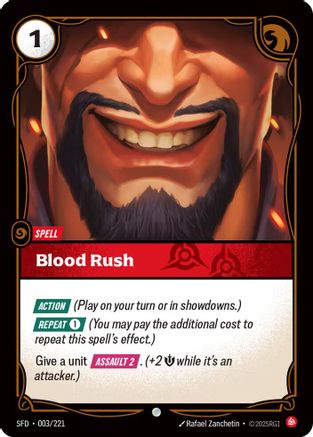 Image of Blood Rush (003/221) - Spiritforged Foil