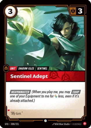 Image of Sentinel Adept (008/221) - Spiritforged Foil