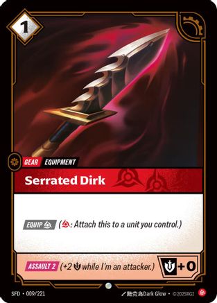 Image of Serrated Dirk (009/221) - Spiritforged