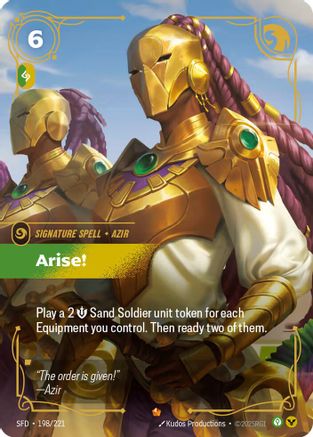 Image of Arise! (198/221) - Spiritforged Foil