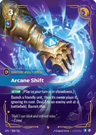 Image of Arcane Shift (200/221) - Spiritforged Foil