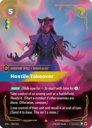 Image of Hostile Takeover (202/221) - Spiritforged Foil