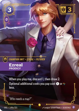 Image of Ezreal - Prodigy (Alternate Art) (149a/221) - Spiritforged Foil