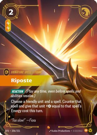Image of Riposte (206/221) - Spiritforged Foil