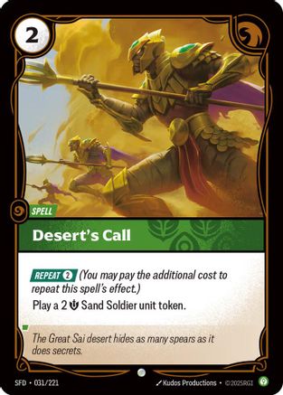 Image of Desert's Call (031/221) - Spiritforged