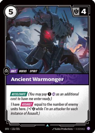 Image of Ancient Warmonger (131/221) - Spiritforged Foil