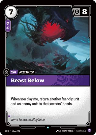 Image of Beast Below (132/221) - Spiritforged Foil