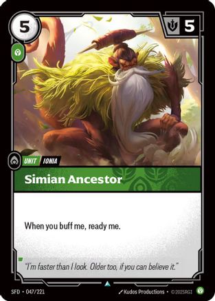Image of Simian Ancestor (047/221) - Spiritforged Foil