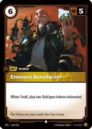 Image of Eminent Benefactor (152/221) - Spiritforged Foil